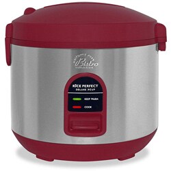 Wolfgang Puck Red Heavy-duty 10-cup Rice Cooker with WP Recipes (Refurbished)