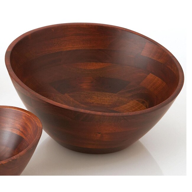 Angled Wood Bowls (Pack of 6)
