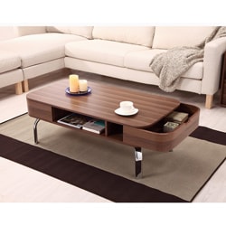 Berkley Modern Coffee Table with Removable Pocket Drawers