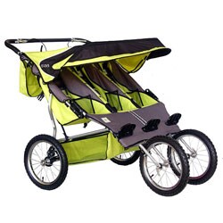 BeBeLove Green Triple Jogging Stroller