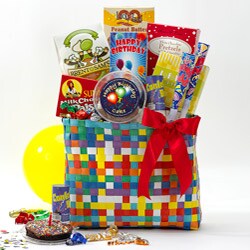 Happy Birthday Snack Attack Gift Basket