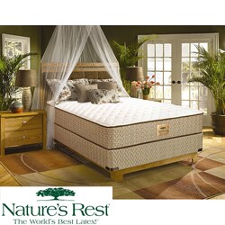 Nature's Rest by Spring Air Tahoe Firm Zoned Latex Foam California King-size Mattress Set