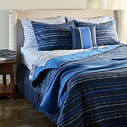 Blue Digi Dot Bed in a Bag with Sheet Set