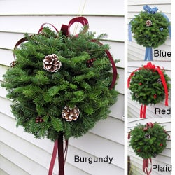 Fresh Balsam Kissing Ball Wreath