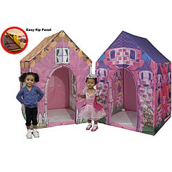 2-in-1 Cottage Princess Castle Play House Tent
