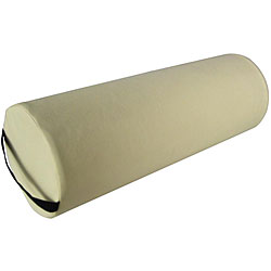Large Beige Round Massage Table Bolster