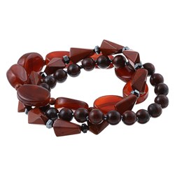 Precious Sterling Silver Hematite, Jasper and Carnelian Bracelet