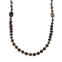 Precious Sterling Silver Multi-gemstone Necklace