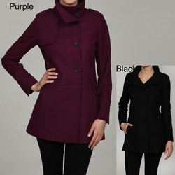 Tommy Hilfiger Women's Low-Waisted Wool Blend Coat