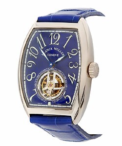 Franck Muller Curvex Tourbillon 18-kt. White Gold Watch
