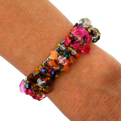 Tiger's Eye and Crystal Isabela Fiesta Fusion Bracelet (Guatemala)