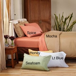 Sateen 300 Thread Count Printed Dot King/ Cal King-size Sheet Set
