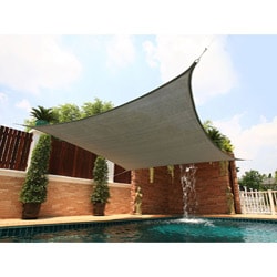 Medium Square Silver Sail Sun Shade