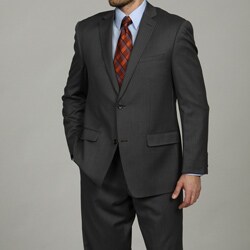 Joseph Abboud Men's 2-button Grey Stripe Wool Suit