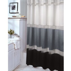 Marin Stripe Onyx Shower Curtain