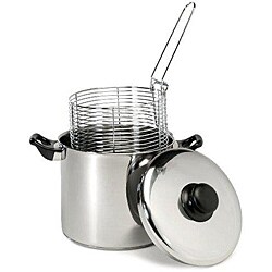 Stainless Steel 6-qt Capsule Base Stove Top Deep Fryer Stainless Steel 6-qt Capsule Base Stove Top Deep Fryer
