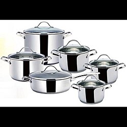 Frank Moller 13-pc 18/10 Stainless Steel Cookware Set
