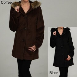 Donnybrook Women's Single Breasted Faux Fur Coat