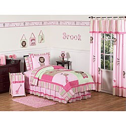 Jungle Friends 4-piece Twin-size Bedding Set