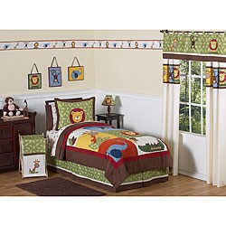 Jungle Time 3-piece Full/ Queen-size Bedding Set