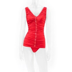 Shape FX Women's Misses Embellished Retro Swimdress