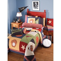 All Sports 3-piece Full/Queen-size Quilt Set