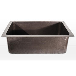 Highpoint Collection 30-inch Undermount Hammered Dark Patina Copper Kitchen Sink