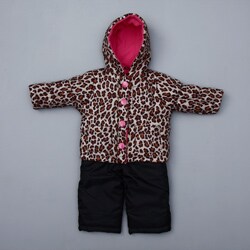 Carter's Infant Girl's Leopard Snowsuit