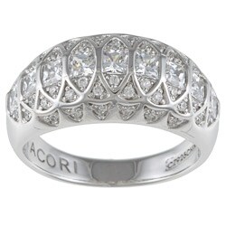 Tacori IV Sterling Silver Cubic Zirconia Domed Ring