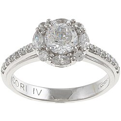 Tacori IV Sterling Silver Cubic Zirconia Vintage Engagement-style Ring