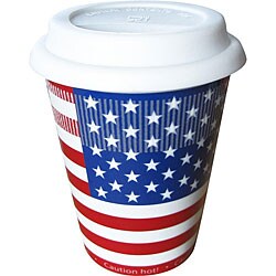 Konitz American Flag Travel Mugs (Set of 4)