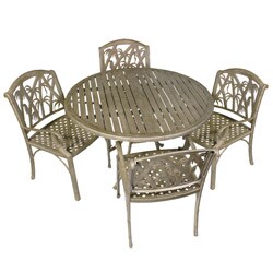 Bali 5-piece Outdoor Dining Table and Chairs Set