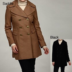 Kenneth Cole Reaction Women's Wool-Blend Pea Coat