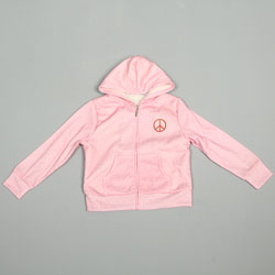 Pink Platinum Big Girl's Sherpa Lined Fleece Hoodie