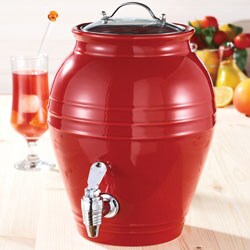 American Atelier Honey Pot Cherry Drop 203-Oz Beverage Dispenser by Jay Import Co., Inc.