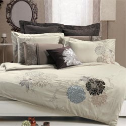 Fieldstone Embroidered King-Size 3-Piece Duvet Cover Set
