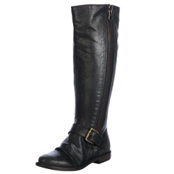 Steve Madden Women's 'P-Lakke' Black Riding Boots