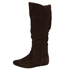 Sam & Libby Women's 'Profess' Chocolate Knee-high Slouch Boots
