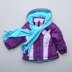 Rothschild Toddler Girl's Coat and Scarf Set