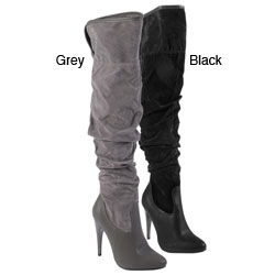 Journee Collection Women's 'Casanova-10' Ruched Over-the-knee Boots
