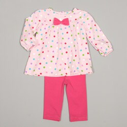 Absorba Infant Girl's Dot Tunic and Legging Set