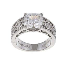 Tacori IV Sterling Silver Cubic Zirconia Crescent Ring