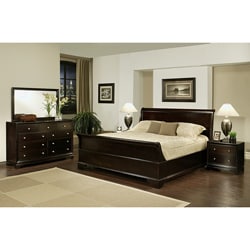 Kingston 5-piece Espresso Sleigh King-size Bedroom Set