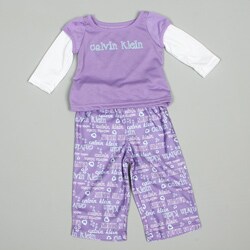 Calvin Klein Infant Girl's 2-piece Doubler Pajama Set