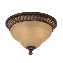 Kensington 2-light Bronze Flush-mount Ceiling Light