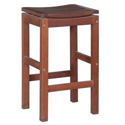 Eucalyptus Patio Pub Height Super Bar Stool