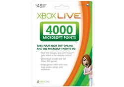 Xbox 360 - Live Points 4000