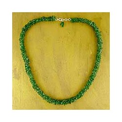 Aventurine 'In Ivy' Beaded Necklace (India)