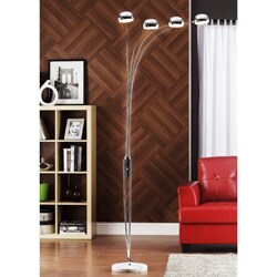 Modern Silver Chrome Arch Lamp