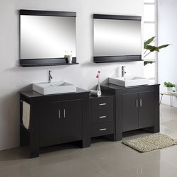 Jeffrey 90-inch Double-sink Bathroom Vanity Set